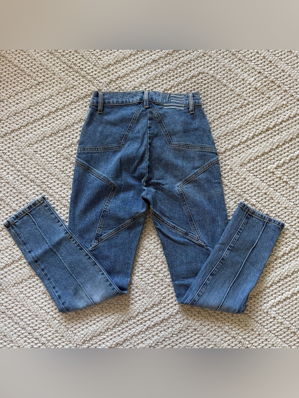 REVICE Vintage-Inspired Mid Wash Skinny Jeans
